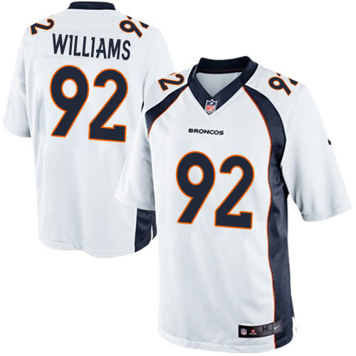 Men's Limited Sylvester Williams Nike Jersey White Road - #92 NFL Denver Broncos